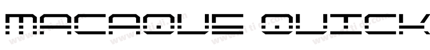macaque quick字体转换
